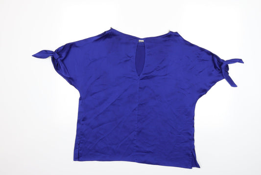 Dorothy Perkins Womens Blue   Basic Blouse Size 12