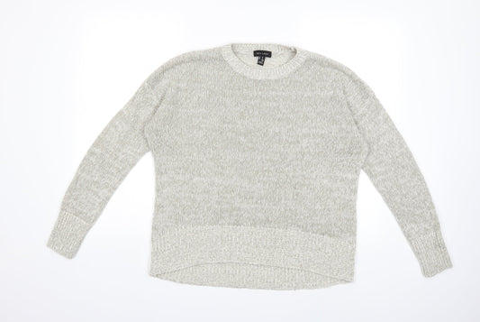 New Look Womens Grey  Knit Pullover Jumper Size M