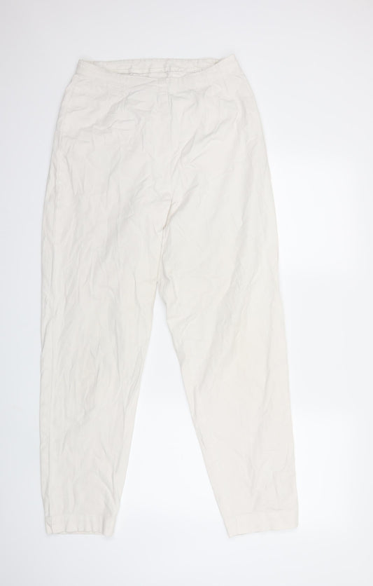 Preworn Womens White   Trousers  Size 28 in L30 in