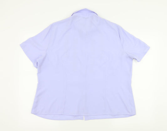 Berkertx Womens Purple   Basic Blouse Size 20