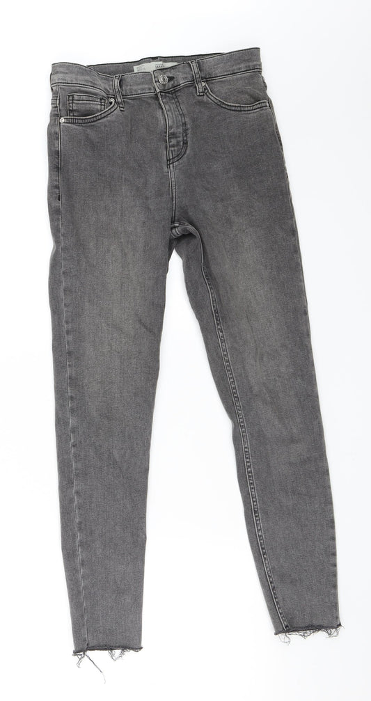 Topshop Womens Grey  Denim Skinny Jeans Size 25 in L30 in