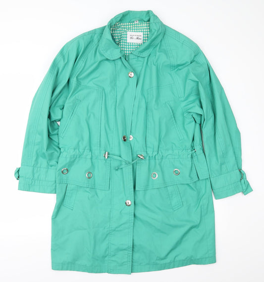 House of Fraser Womens Green   Anorak Coat Size 10