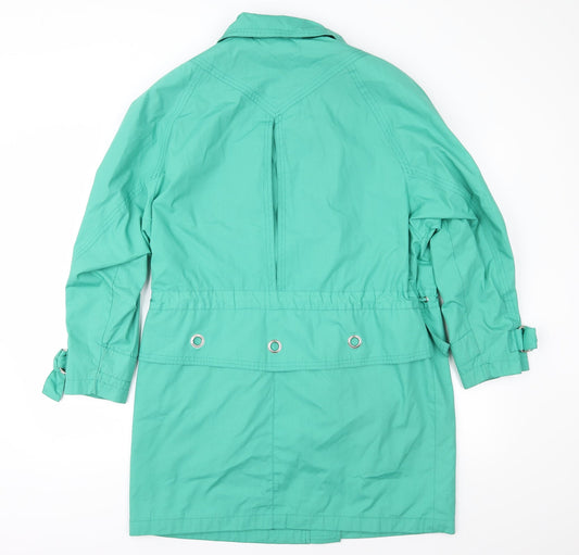 House of Fraser Womens Green   Anorak Coat Size 10