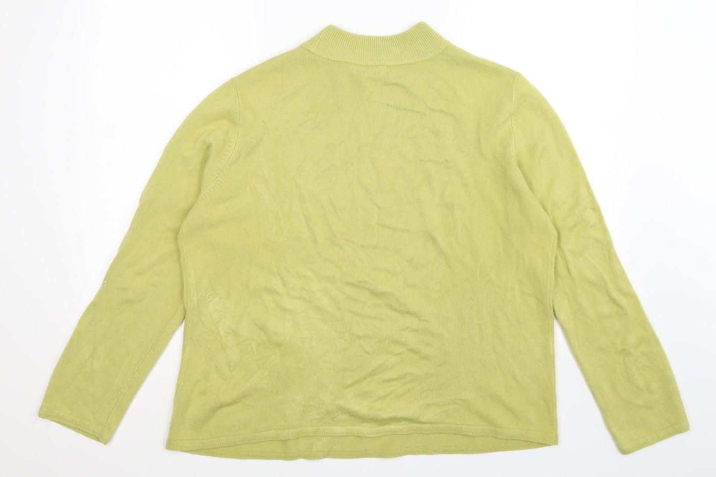 BM Womens Green  Knit Pullover Jumper Size L