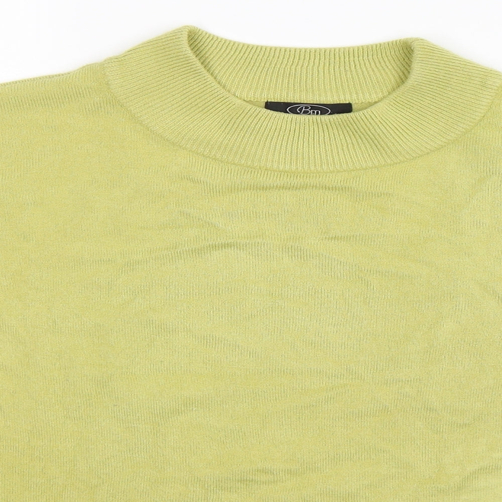 BM Womens Green  Knit Pullover Jumper Size L