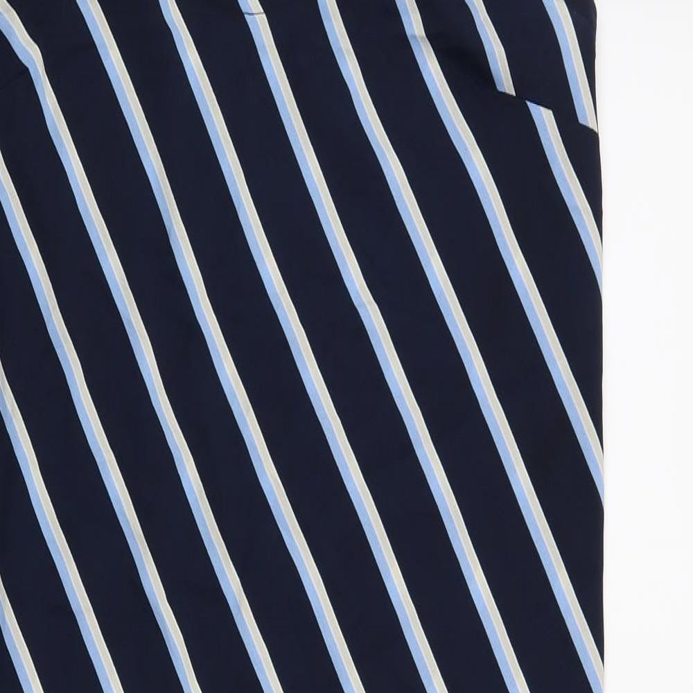 New Look Womens Blue Striped  A-Line  Size 14
