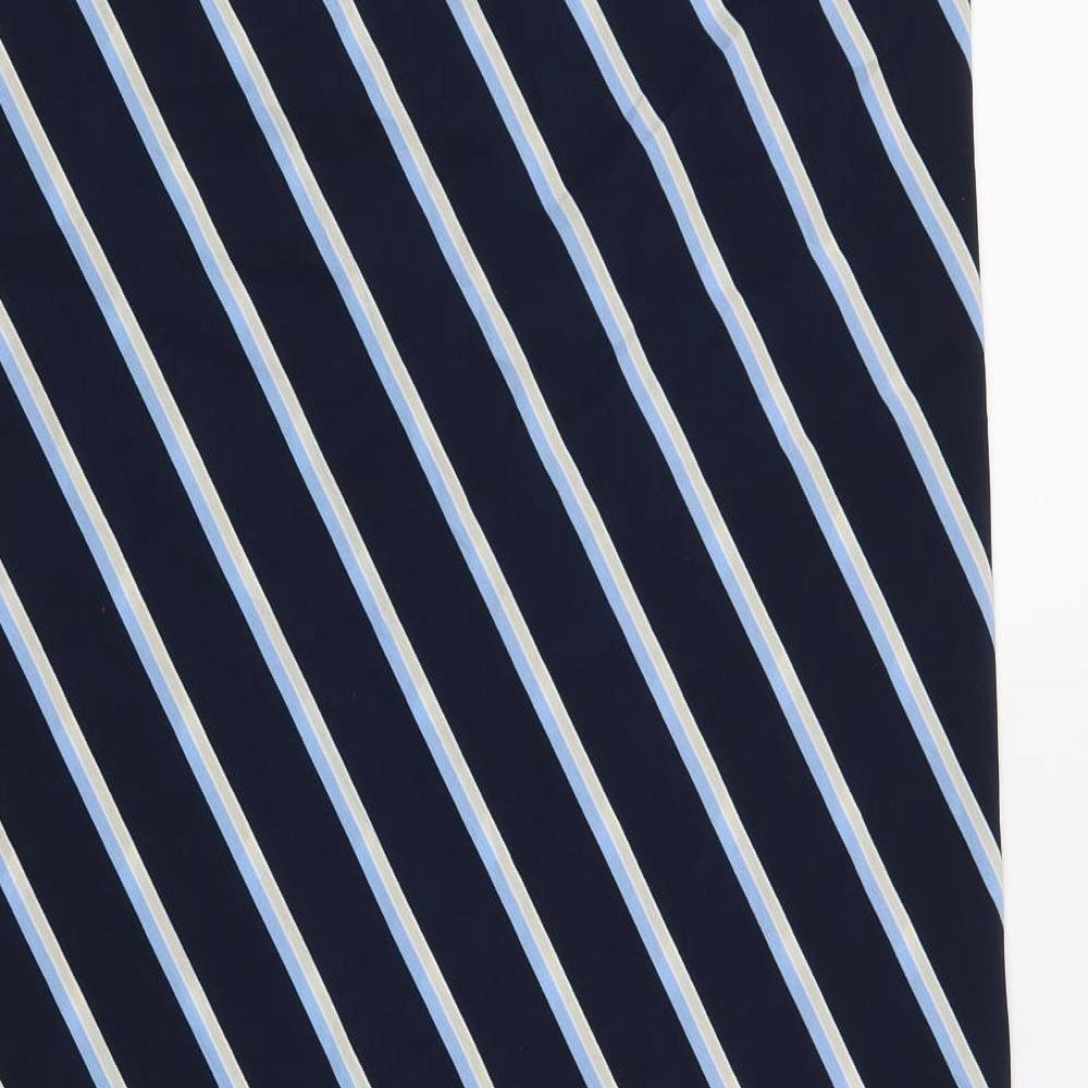 New Look Womens Blue Striped  A-Line  Size 14