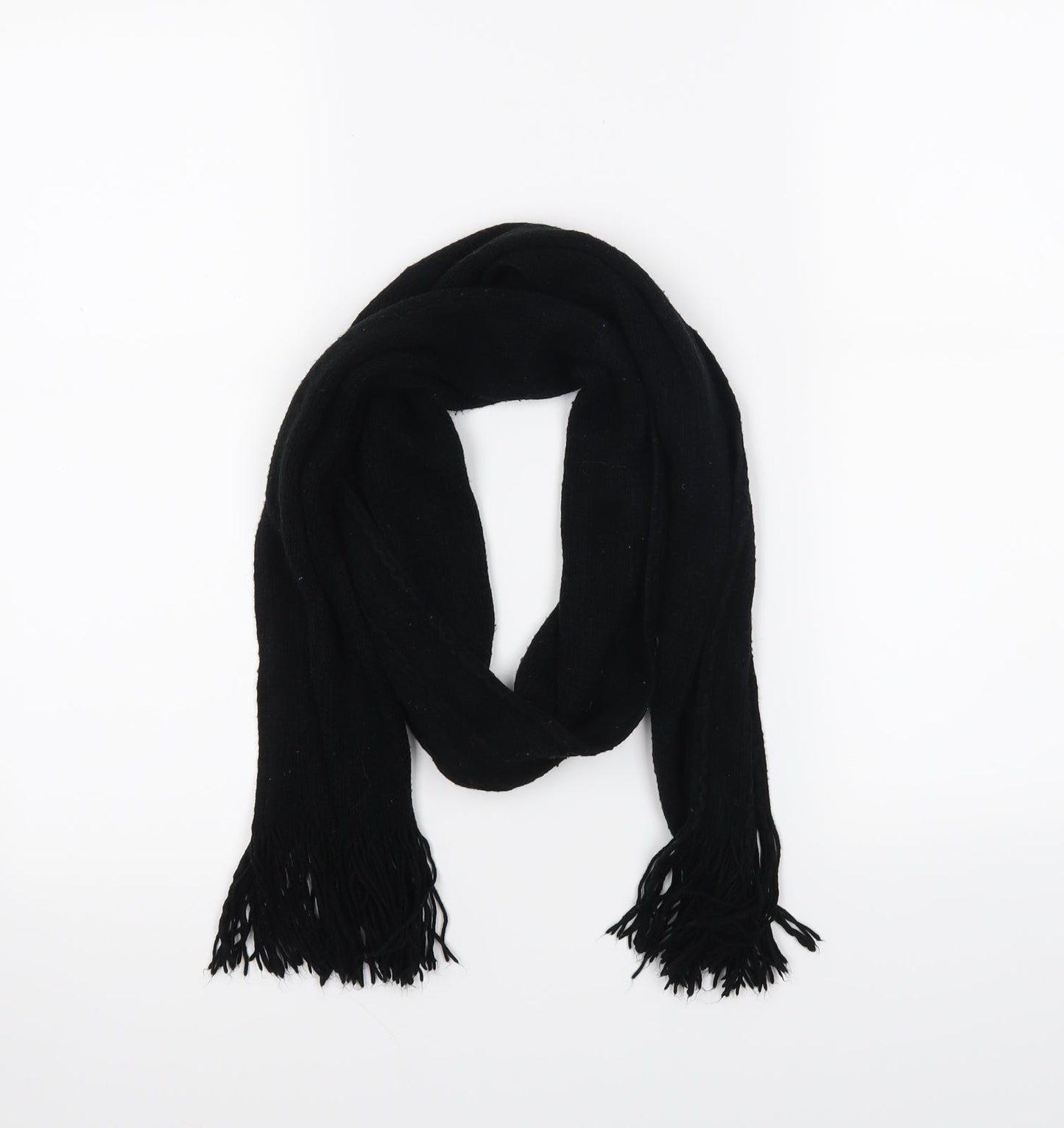 Preworn Womens Black    Scarf