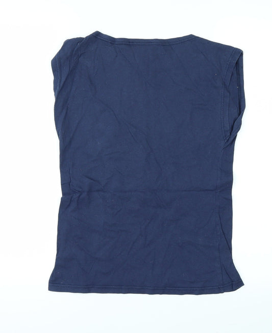 Topshop Womens Blue   Basic T-Shirt Size 6