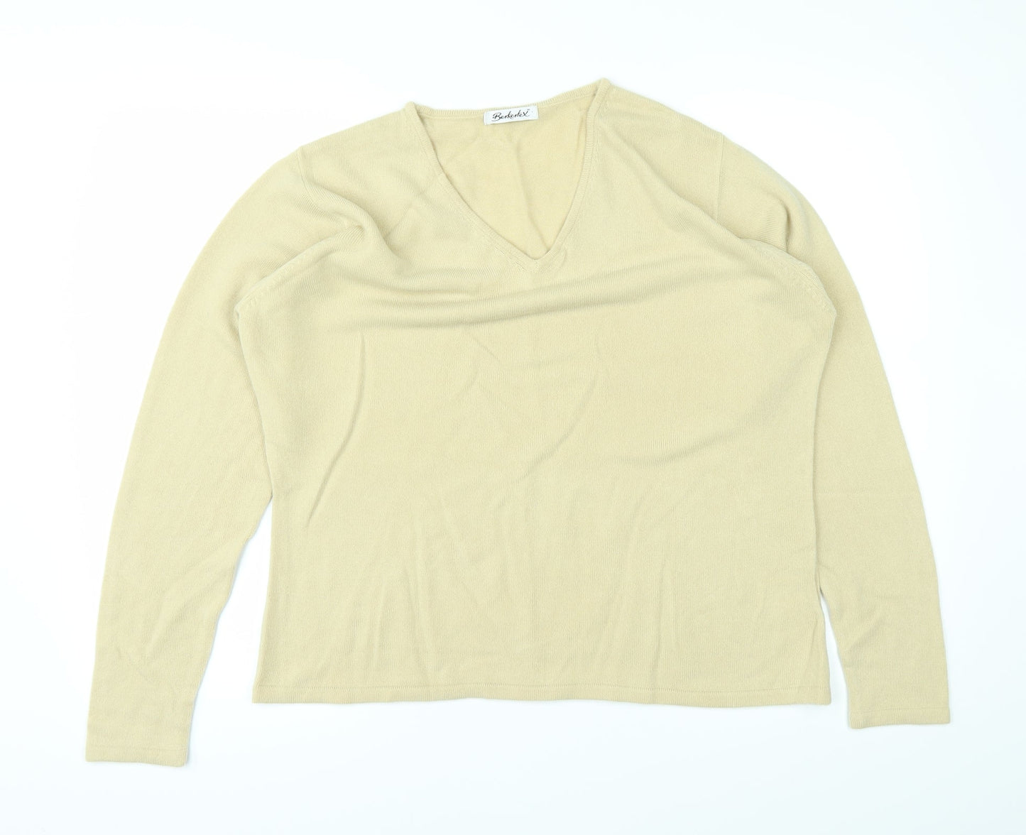 Berkertex Womens Beige   Pullover Jumper Size 18
