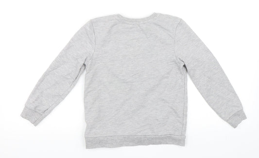 Primark Girls Grey   Pullover Sweatshirt Size 6-7 Years