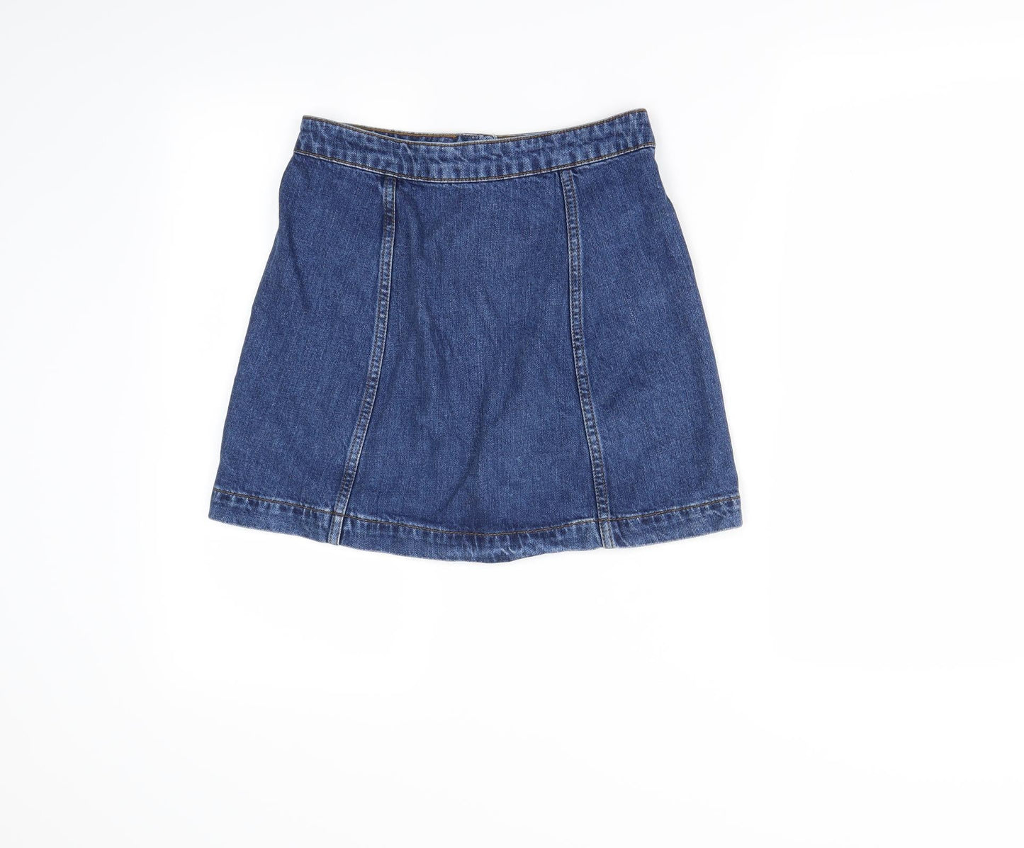 Topshop Womens Blue   Mini Skirt Size 25 in