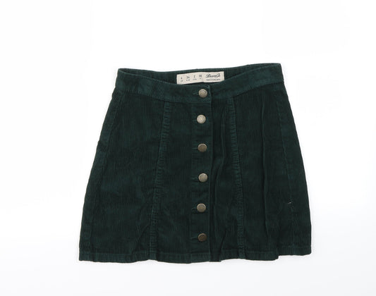 denim&co Womens Green   Mini Skirt Size 6