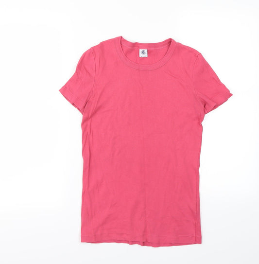 Petit Bateru Womens Pink   Basic T-Shirt Size M