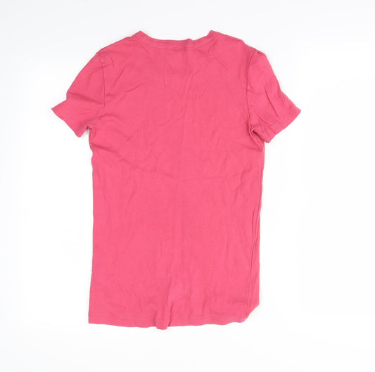 Petit Bateru Womens Pink   Basic T-Shirt Size M