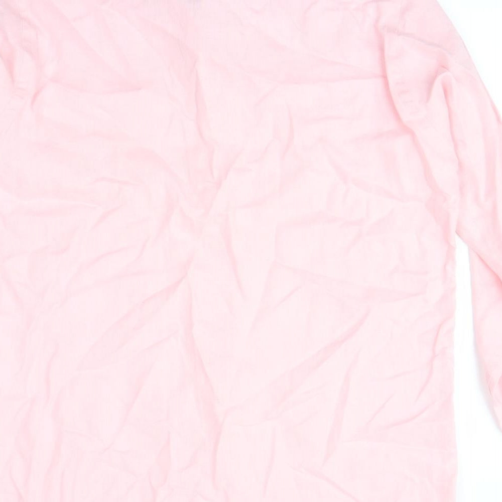 John Lewis Mens Pink    Button-Up Size S