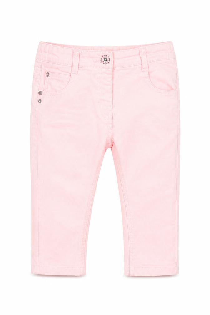 Next Girls Pink  Denim Cropped Jeans Size 9 Months