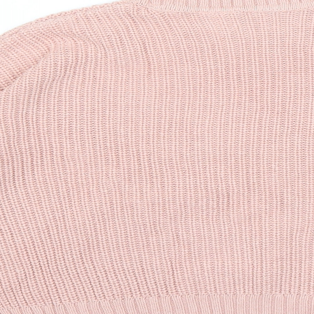 H&M Womens Pink  Knit Pullover Jumper Size XS