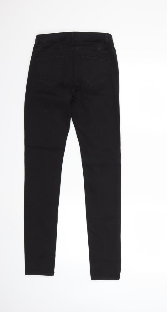 Denim & Co. Womens Black  Denim Skinny Jeans Size 6 L29 in