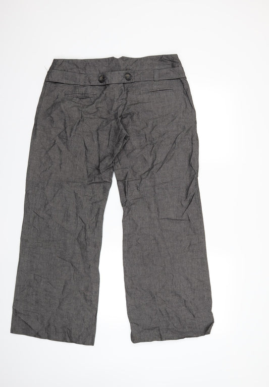 Marks and Spencer Womens Grey   Trousers  Size 14 L28 in