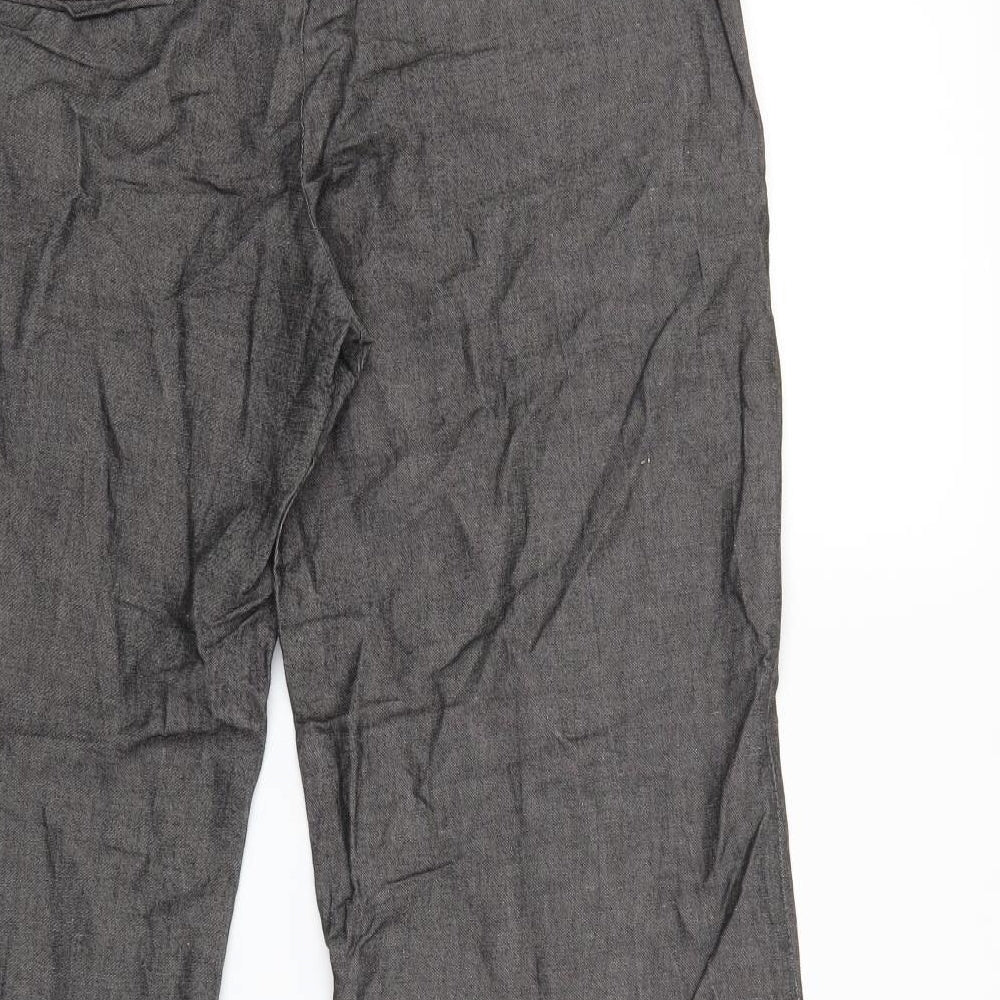Marks and Spencer Womens Grey   Trousers  Size 14 L28 in