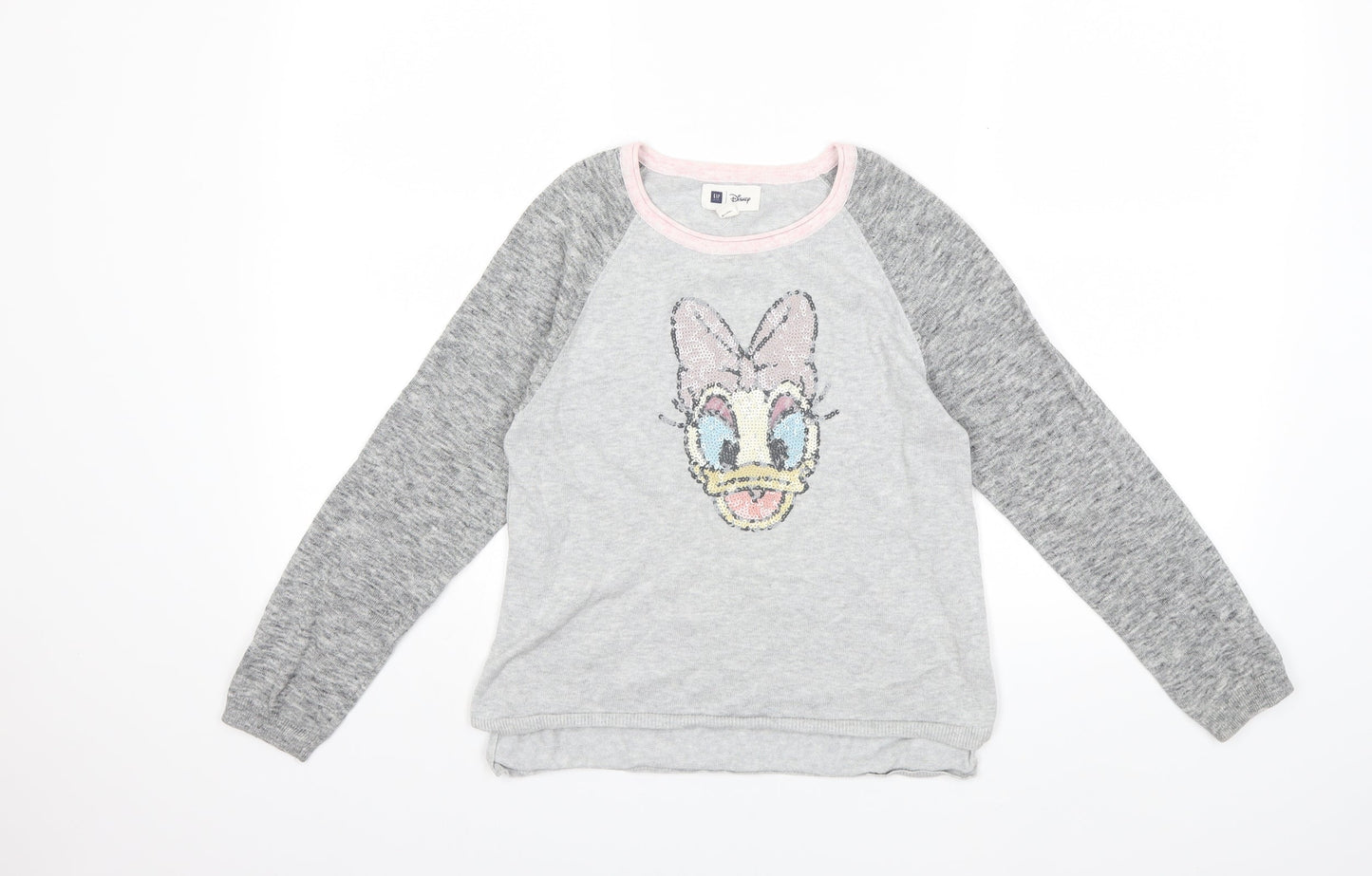 Gap Girls Grey   Pullover Jumper Size 10-11 Years