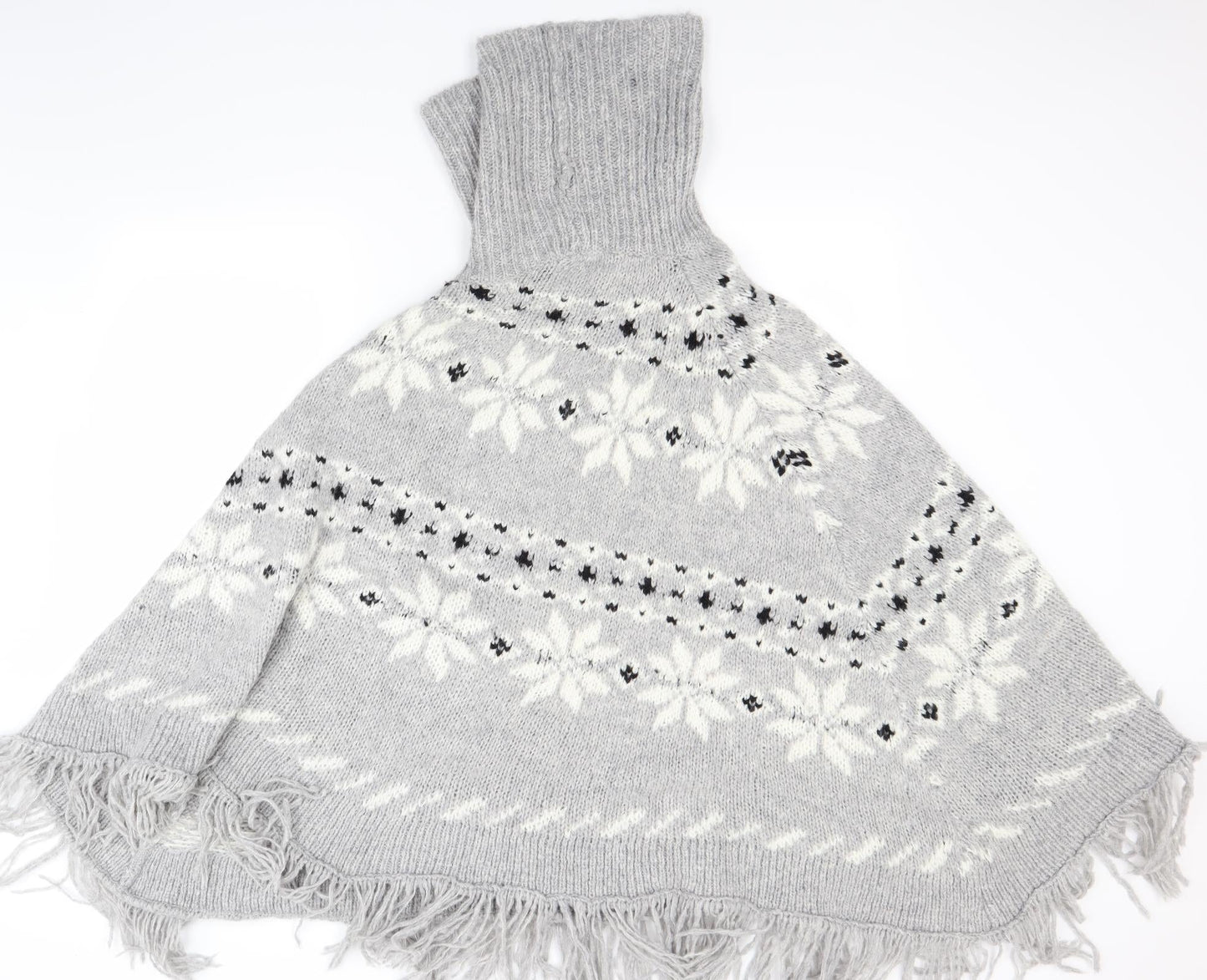 NEXT Womens Grey Floral  Pullover Jumper Size L