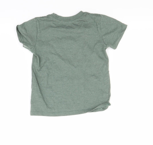Fox Boys Green   Basic T-Shirt Size 2 Years
