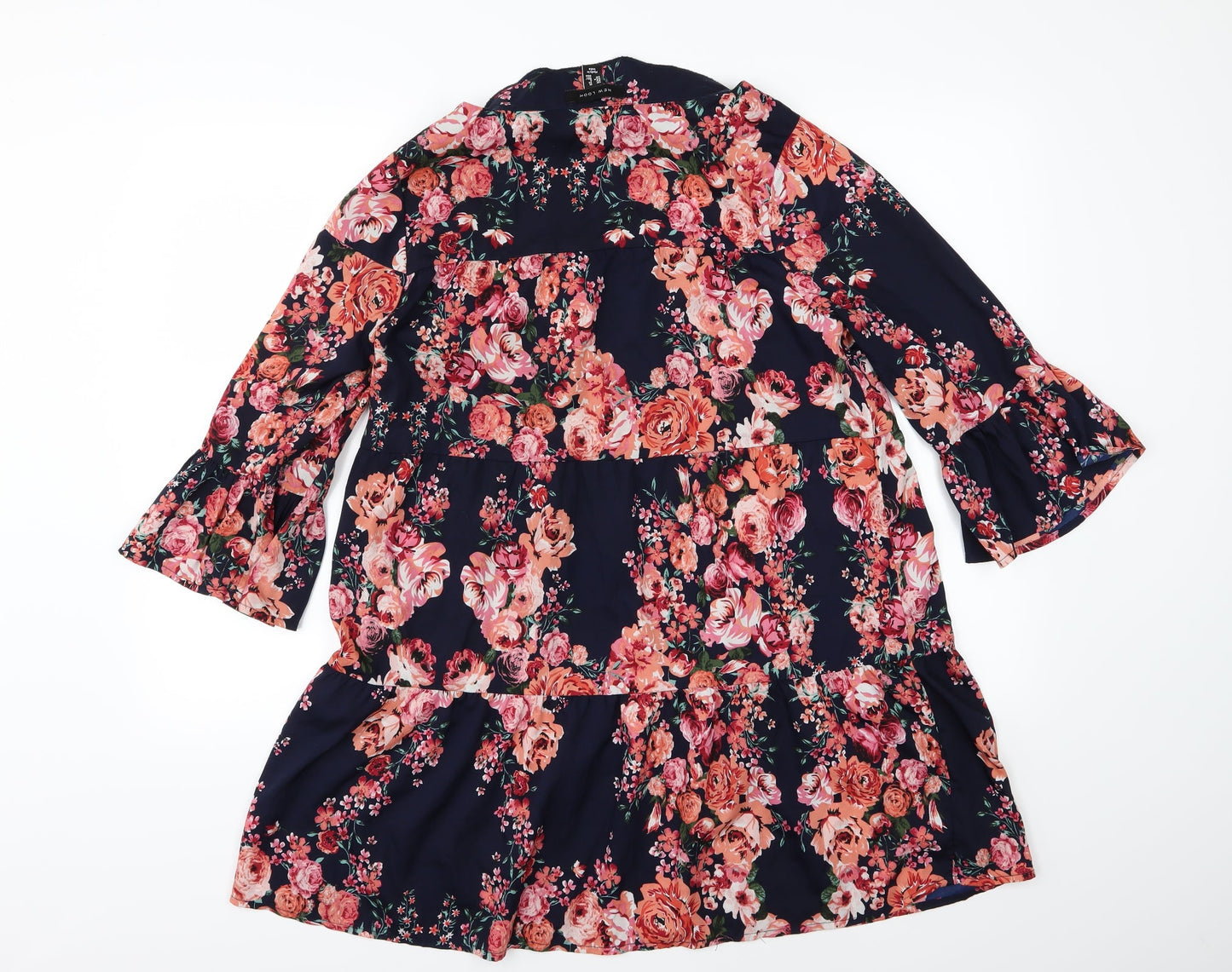 New Look Womens Blue Floral  Shift  Size 10