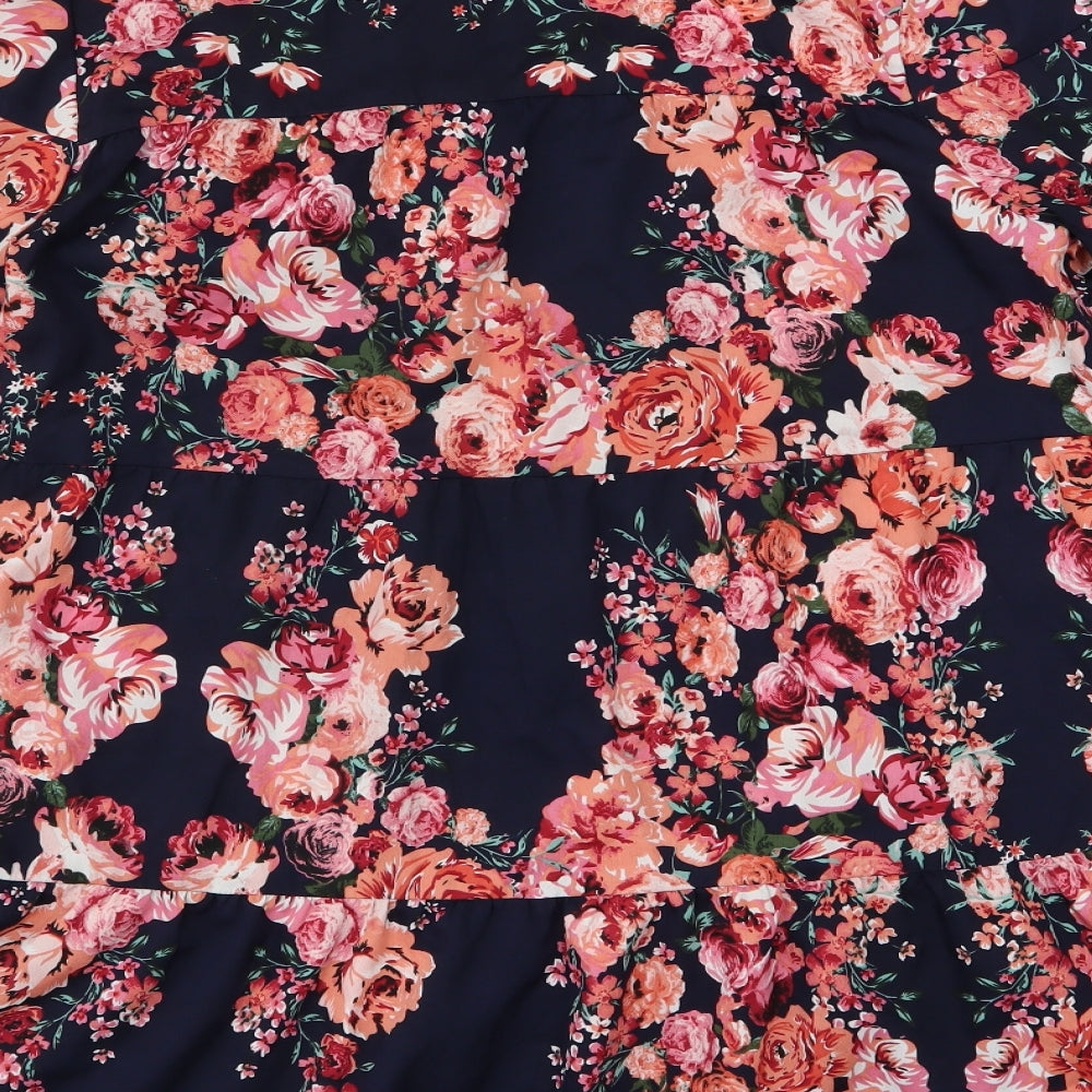 New Look Womens Blue Floral  Shift  Size 10