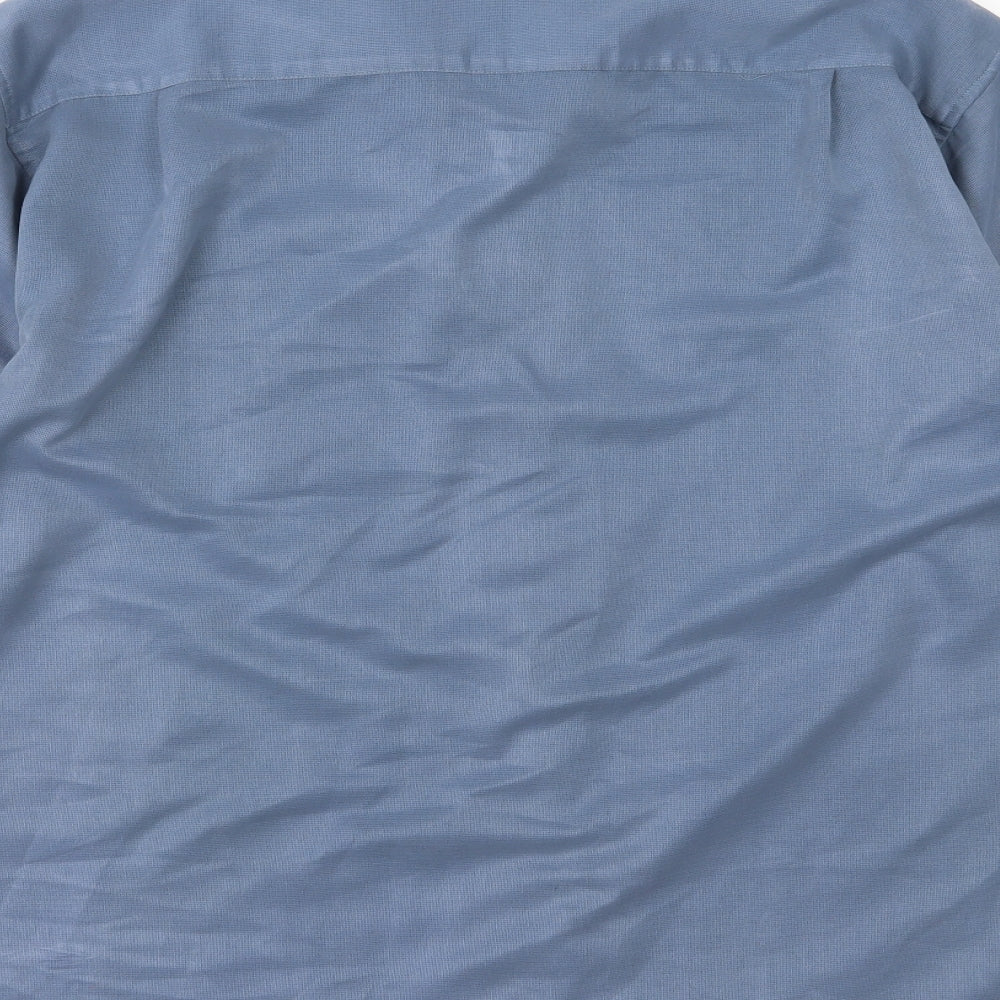 Petroleum Mens Blue    Button-Up Size M