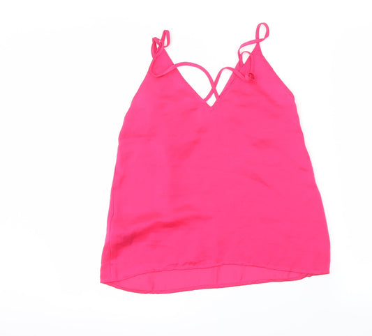 H&M Womens Pink   Basic Blouse Size 8