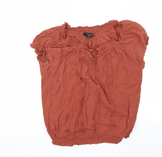 New Look Womens Brown   Basic Blouse Size 8
