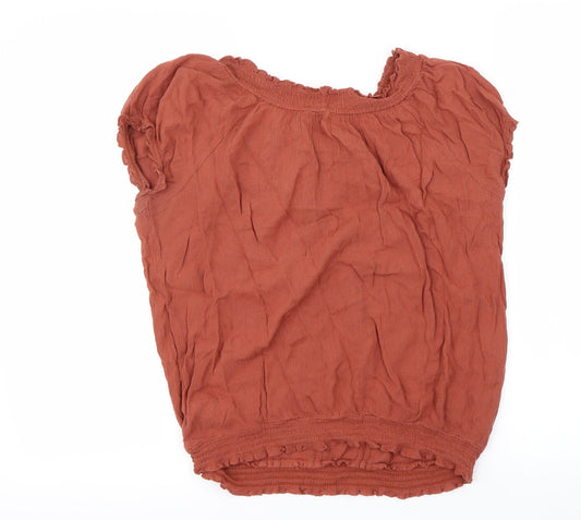 New Look Womens Brown   Basic Blouse Size 8