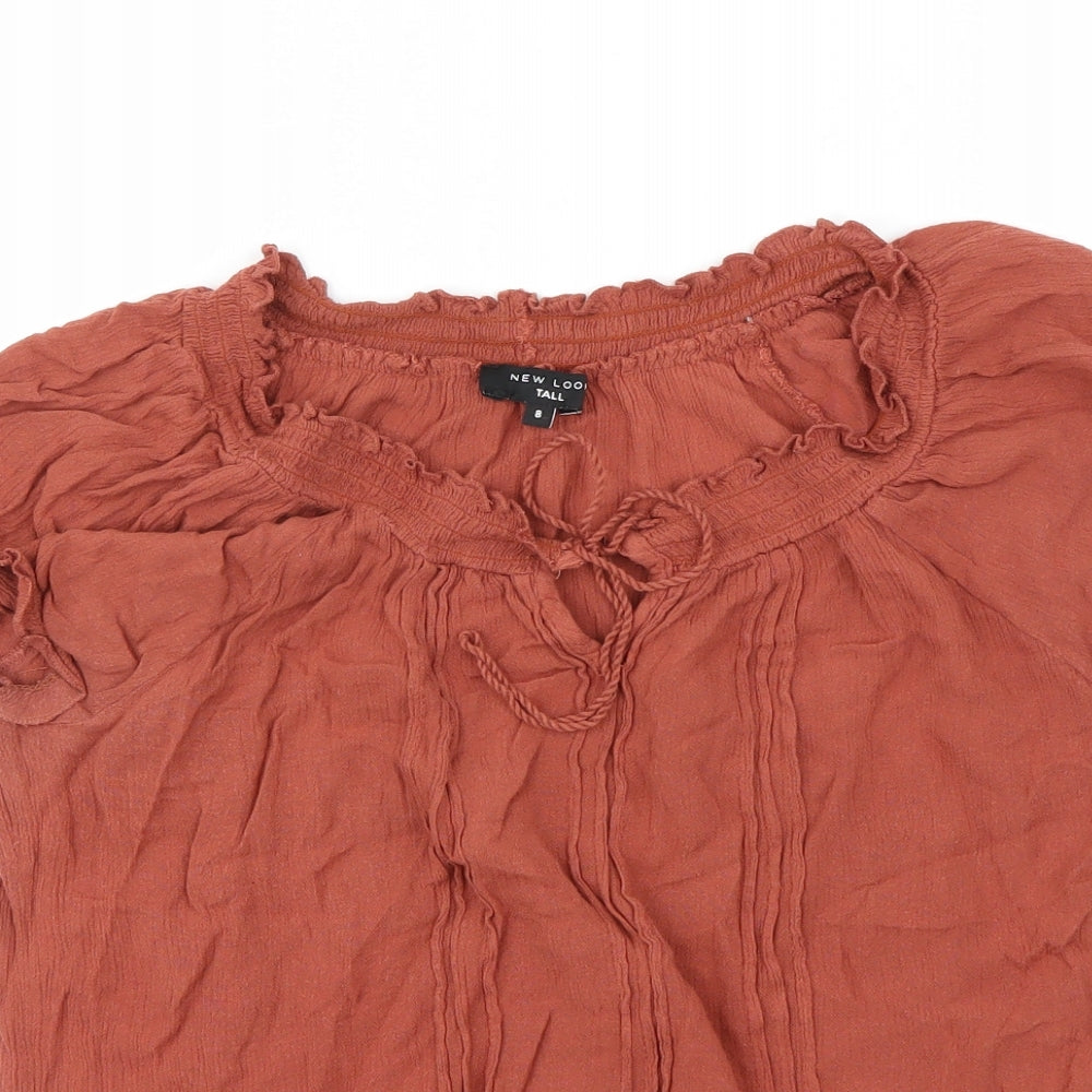 New Look Womens Brown   Basic Blouse Size 8