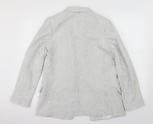 H&M Womens White   Jacket Blazer Size 8