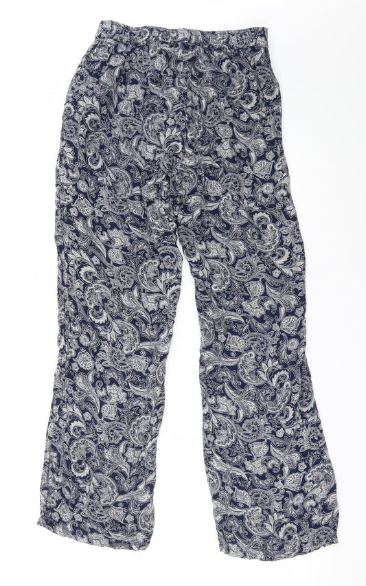 louise marnay Womens Blue Floral  Trousers  Size 12 L25 in