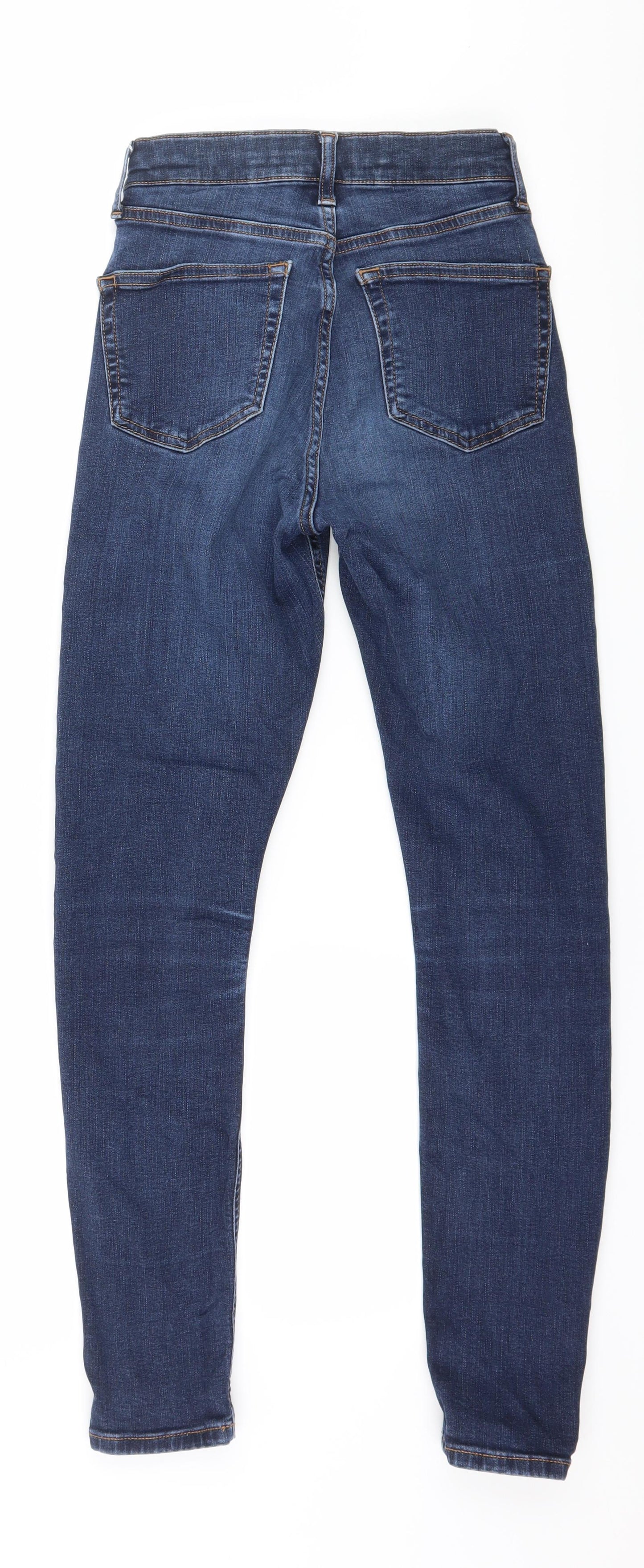 Topshop Womens Blue  Denim Skinny Jeans Size 26 in L27 in