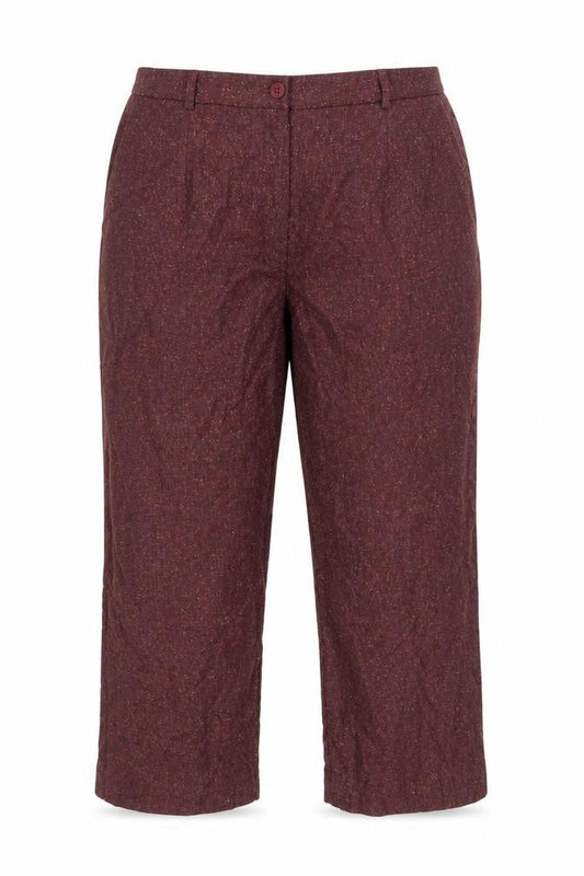 Cotswold Collections Womens Red   Cropped Trousers Size 18 L26 in