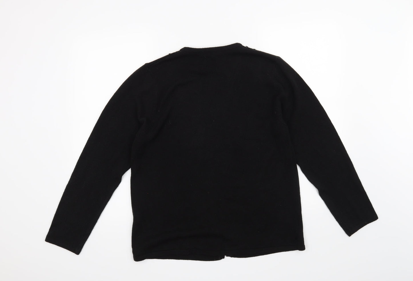 Sarah Hamilton Womens Black   Cardigan Jumper Size L
