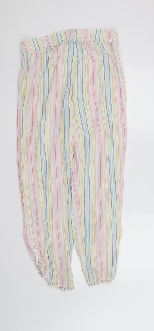 Gap Womens White Striped  Trousers  Size S L30 in