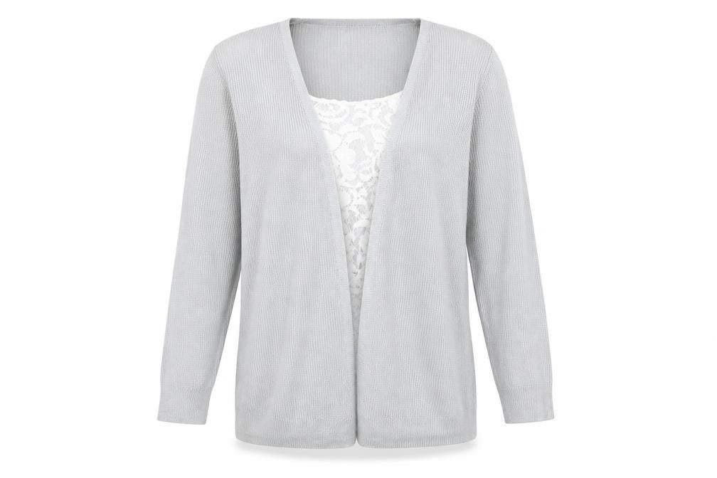 Marks & Spencer Womens Grey  Knit Pullover Jumper Size 8