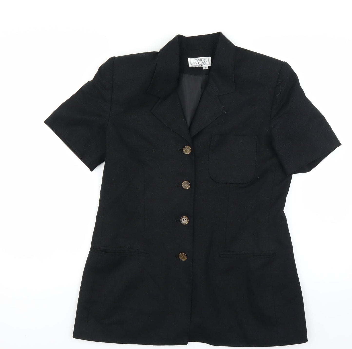 Jennifer Moore Womens Black   Jacket Blazer Size 8