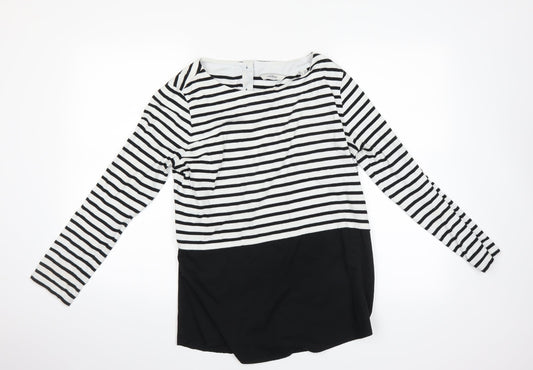 tohibo Womens Multicoloured Striped  Basic T-Shirt Size 36