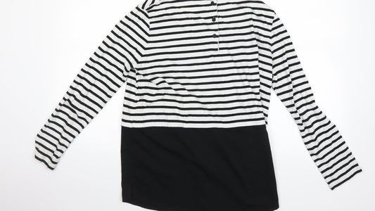 tohibo Womens Multicoloured Striped  Basic T-Shirt Size 36