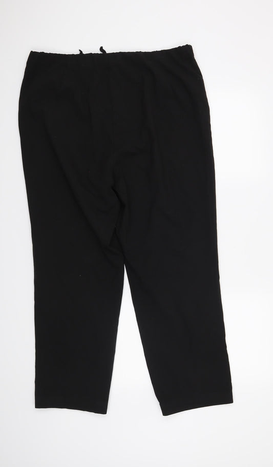 Come On Womens Black   Trousers  Size 20 L27 in