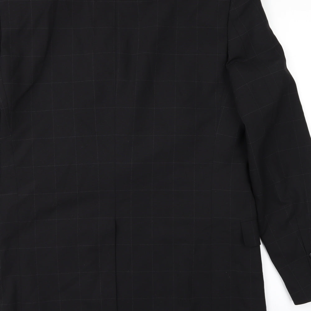 Marks and Spencer Womens Black   Overcoat Coat Size 38