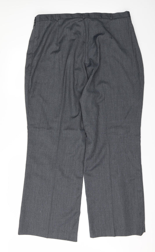 buisness solutions Mens Grey   Trousers  Size 28 L31 in