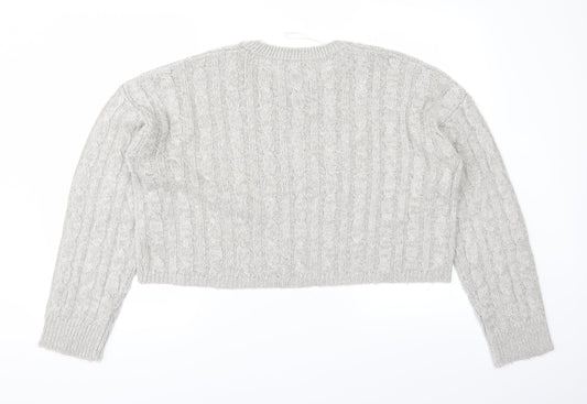 New Look Womens Grey   Pullover Jumper Size L