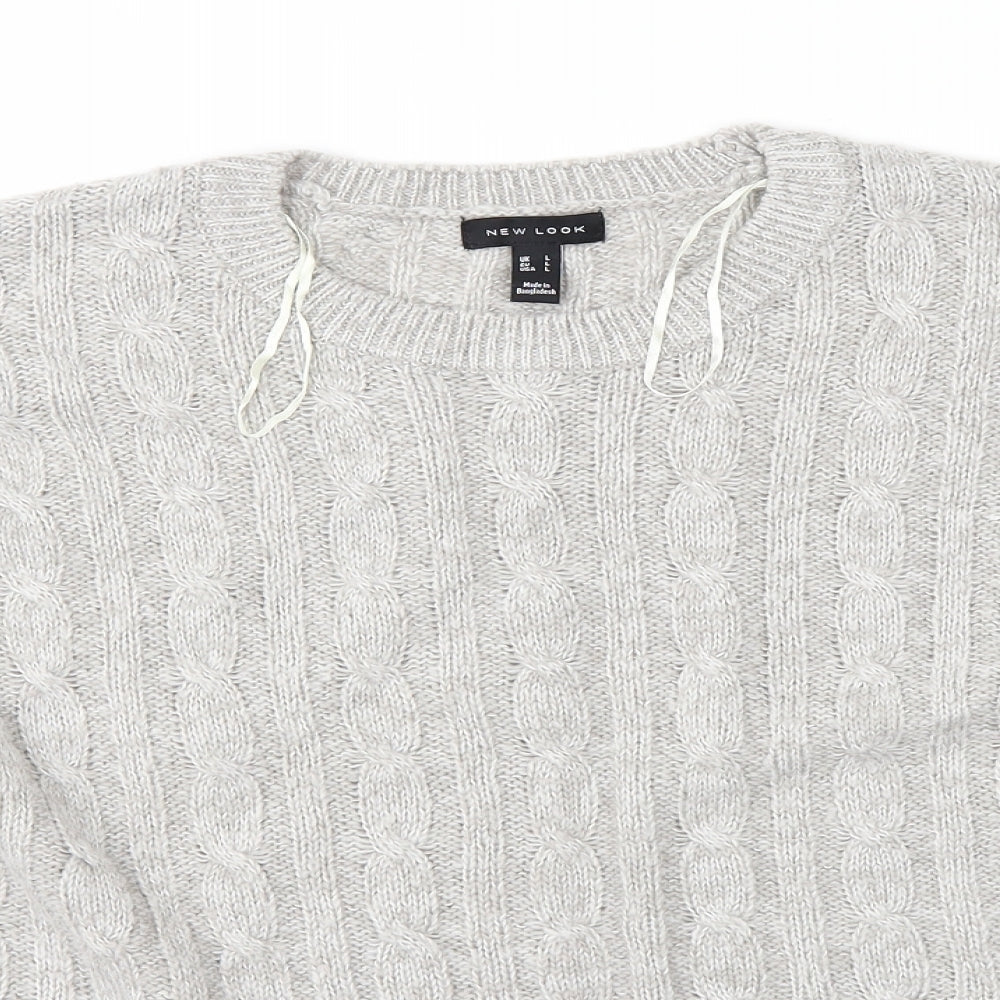 New Look Womens Grey   Pullover Jumper Size L